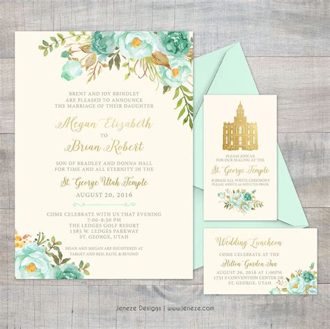 mint green wedding invitations|Mint Green Wedding Invitation .